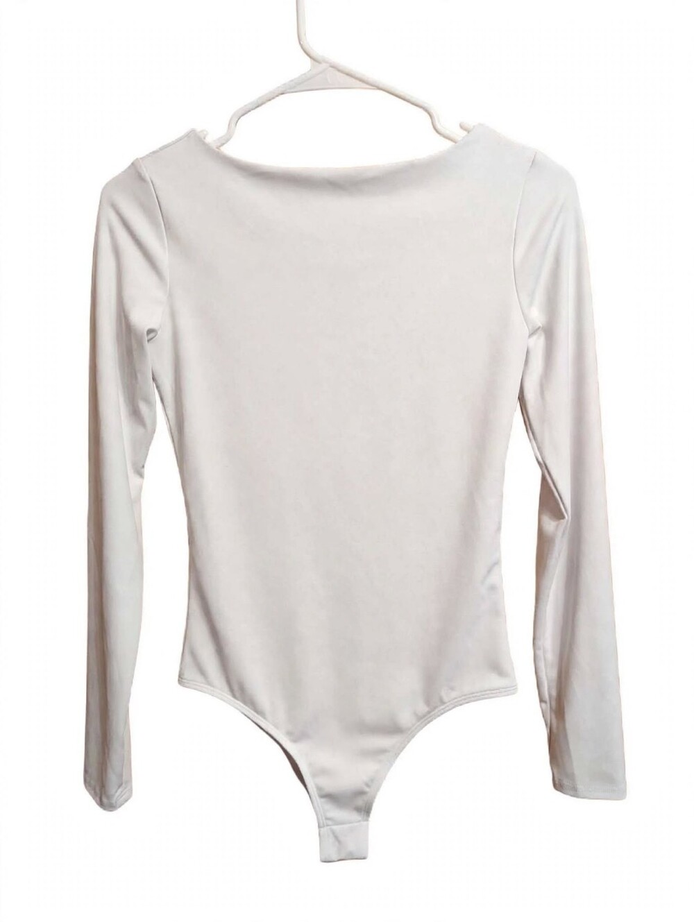 Express White Long-Sleeve Girls One-Piece Bodysuit
